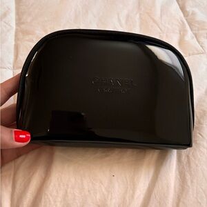 Channel travel makeup bag